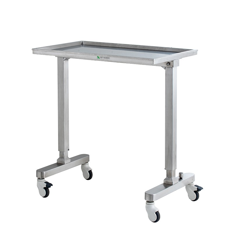 Stainless Steel Gas Spring Mayo Stand Operating Table