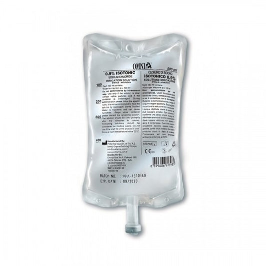 Omnia Sodium Chloride - Saline Pouches (15 x 500ml)